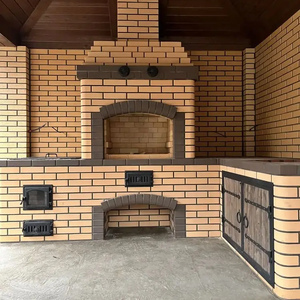 Мангальная зона из кирпича фото